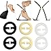 Uddiee 6 Pcs Women's Bra BH-Träger Strap Clip Extenders Set Hide Racer Back Clips, 3 Colors