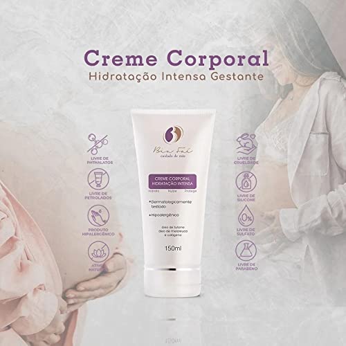 Kit Cosméticos Cuidado Noturno para Grávidas Hidratante corporal + Oleo corporal - combate estrias