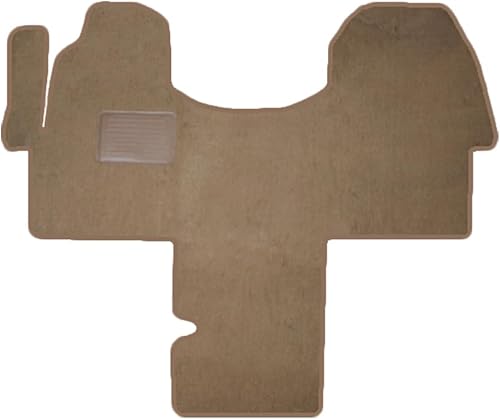 Auto Mat Store Alfombra delantera de una pieza con bordes serge y almohadilla para el talón para furgonetas y autocaravanas Mercedes-Benz Sprinter