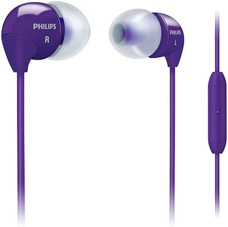 PHILIPS SHE3595PP/28 in-Ear Headset with Mic, Purple