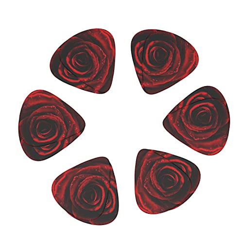 Médiators Guitare Pack de 12 Médiators Rose Rouge Pour Guitare Électrique Guitare Acoustique Diverses Guitares - Les Beatles, Paul McCartney, John Lennon, RIngo Starr, George Harrison Médiators Guitare Pack de 12 Médiators Rose Rouge Pour Guitare Électrique Guitare Acoustique Diverses Guitares