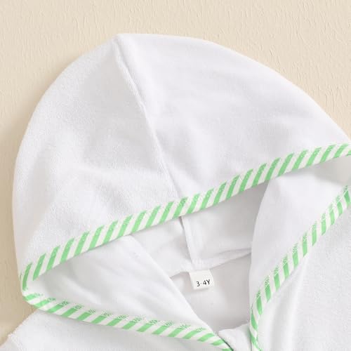 Image of Girls Terry Cloth Swim Cover Up Zip Up Hooded Bathing Suit Coverup Wraps Rufled Kids Pool Beach Robe Cover-Up Dress