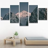 SIGNWIN 5 Panel Canvas Wall Art Rocky Views for Home Decorations Ready to Hang - 60
