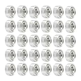 Saipor 30個 693ZZ 深溝玉軸受 ディープグルーブ ボールベアリング ミニチュアベアリング 炭素鋼製 ダブルシールド 高速静音小型ベアリング (内径3 mm x 外径8mm x 厚さ4mm)