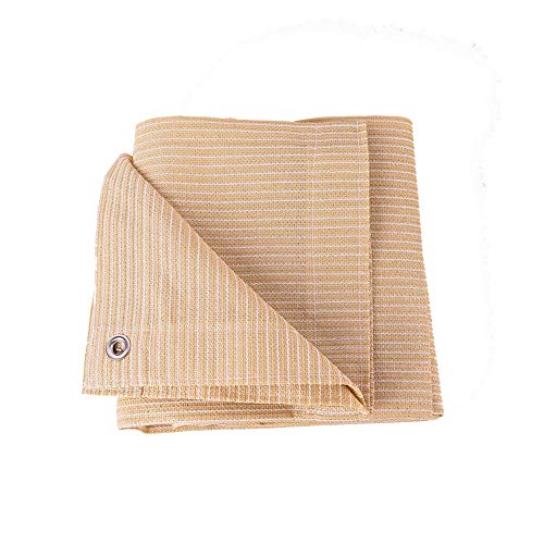 Ping Bu Qing Yun Red de sombreado, 90% Transmitancia Beige Protector solar UV Sun Net Espesar Tela de aislamiento Vela de la sombra, Adecuado para el enfriamiento de sombreado de autos de jardín - 7 t
