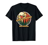 Vintage Fort Towson, Oklahoma Mountain Hiking Souvenir Print T-Shirt