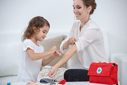 Plantoys Doctor Dr. Set With Wooden Stethoscope (3451) | Sustainably Made From Rubberwood And Non-Toxic Paints And Dyes #TOP4