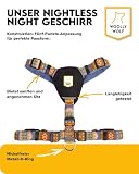 Woolly Wolf Nightless Night Dog Harness S - Hundegeschirr für kleine Hunde aus recyceltem Polyester, Perfekte Passform und Reflektoren für erhöhte Sichtbarkeit