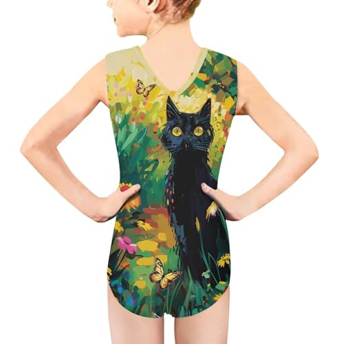 Image of Swimsuits for Girls 3-14 Sleeveless Bathing Suit for Kids Summer One Piece Swimming Suits