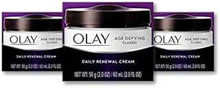 Olay Age Defying Classic Daily Renewal Cream, Face Moisturizer, 2 Oz (Pack of 3) - Packaging May Vary