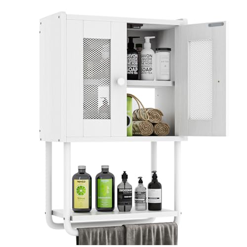 Baño, Home Simple Espaclo Gabinete para Baño,Muebles para Baño,Armario de Almacenamiento con Toallero,Gabinete de Almacenamiento Estilo Moderno,Gabinete Baño Adecuado...