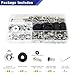 Shopauto 48-Piece M6 Silver Anodized Aluminum Tapered Washer Kit – Fender Flare & Widebody Installation Hardware, Engine Bay Dress Up Accessories for Cars, SUVs, Pickup Trucks
