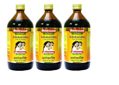 Baidyanath Asli Ayurved Ashokarishta Asava Liquid I Ayurvedic Menstrual Cycle I 450 Ml(Pack Of 3)