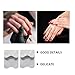 PartyKindom 2pcs French Nail Art Templates Square Stainless Steel Stencils for Manicure Practical Nail Guides for Beauty Salons and Home Use Create Elegant French Styles Effortlessly