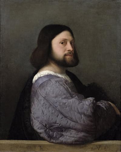 Lienzo de Tiziano Vecelli, cuadro decorativo Portrait of a Man para un hogar con alma