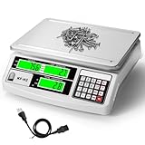 MEIYA Industrial Counting Scale, 30kg/0.5g Digital Coin Scale for Coin, Parts, High Precision Electronic Gram Scale with RS232 Port for Connecting Computer or Printer,kg/g/lb Switching, LCD Display