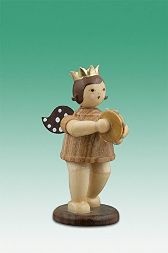 Ange de Noël en bois brut sculpté Rudolphs Schatzkiste figurine 6.5 cm