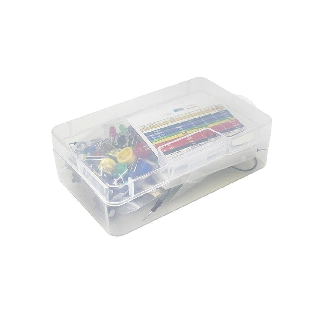 Starter Kit for arduino Resistor/LED/Capacitor/Jumper Wires/Breadboard Resistor Kit with Retail Box