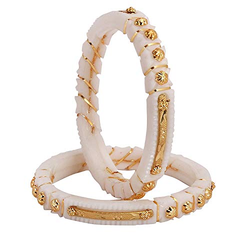 Image of Tanvi J Gold Plated Bangles Pack of 2 for Women