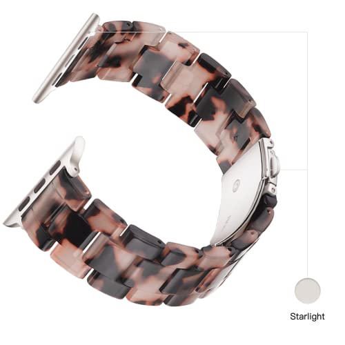 Image of Light House Apple Watch Bands-Fashion Lightweight Resin iWatch Bands for Women Men 38mm /40mm /41mm /42mm(Series 11 10), 49mm /46mm /45mm /44mm /42mm(S 3 2 1), Compatible with Apple Watch Series 11 SE 10 9 8 7 6 5 4 3 Ultra