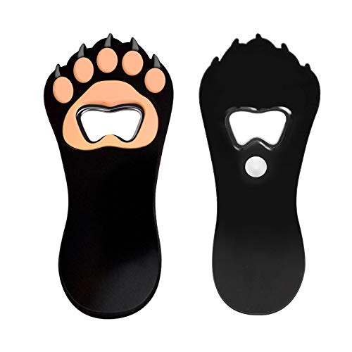 ITME Abridor de Botellas de Cerveza Manual de Acero Inoxidable de Silicona Fácil de llevar Utensilio de bar de Cocina, Sacacorchos de Metal de Forma Divertida y Bonita Cover