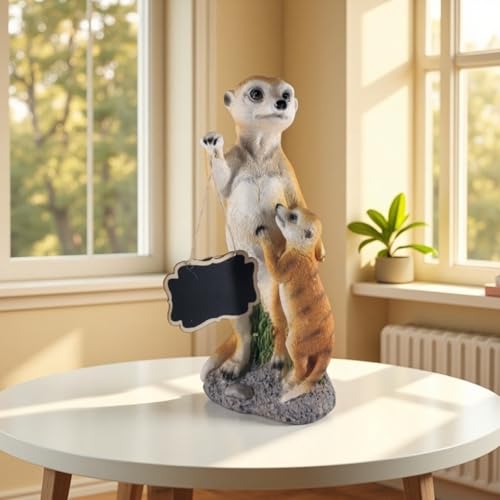 Statue Suricate Jardin : Décoration Extérieure Personnalisable en Résine