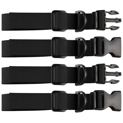 2 Pairs Adjustable Backpack Chest Strap With Black D-Ring – Backpack Straps Chest Strap For Backpacks For Hiking, Travel, School Bags