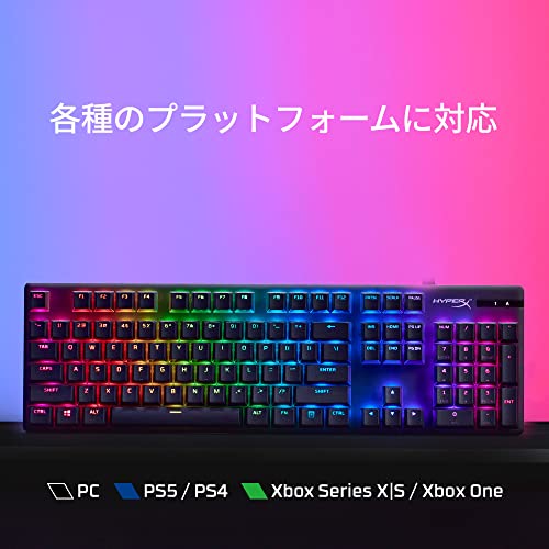 ハイパーエックス(HyperX) ハイパーエックス(HyperX) Alloy Origins RGB メカニカルゲーミングキーボードAqua軸 639N5AA#ABA の商品画像 5