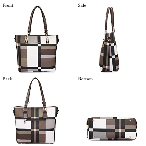 Image of OTMIPIML Purses and Handbags for Women Synthetic Leather Tote Crossbody Bags Satchel Purses Set 6pcs | Set