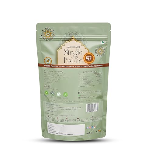 Image of DABRI Majherdabri Single Estate CTC Tea 300gm |Pack of 3 x 100gm Pouch|Bold & Malty Black Tea with Rich Aroma|Premium Summer Harvest|Strong Patti Chai Blend for Daily Energy|Reduce bloating and Stress