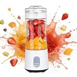 380ml Mini Batidora Portátil para Batidos con 6 Cuchillas de Acero Inoxidable, Recargable, Apto para su uso en Oficinas, Cocinas, Viajes y Otros Escenarios