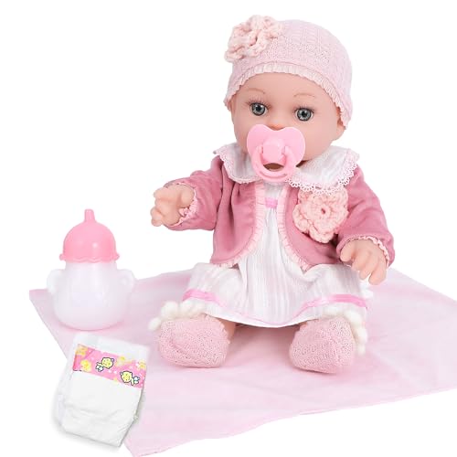 Dotvosy YLD012 12 Inch Girl Baby Dolls Playset Adoption Realistic Soft Baby Doll thumb #1