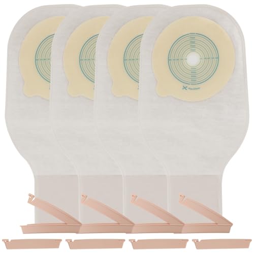 25 PCS Colostomy Bags,One-Piece Ostomy Bags with Clamp,Ostomy Supplies,Drainable Ostomy Pouches for Ileostomy Stoma Care