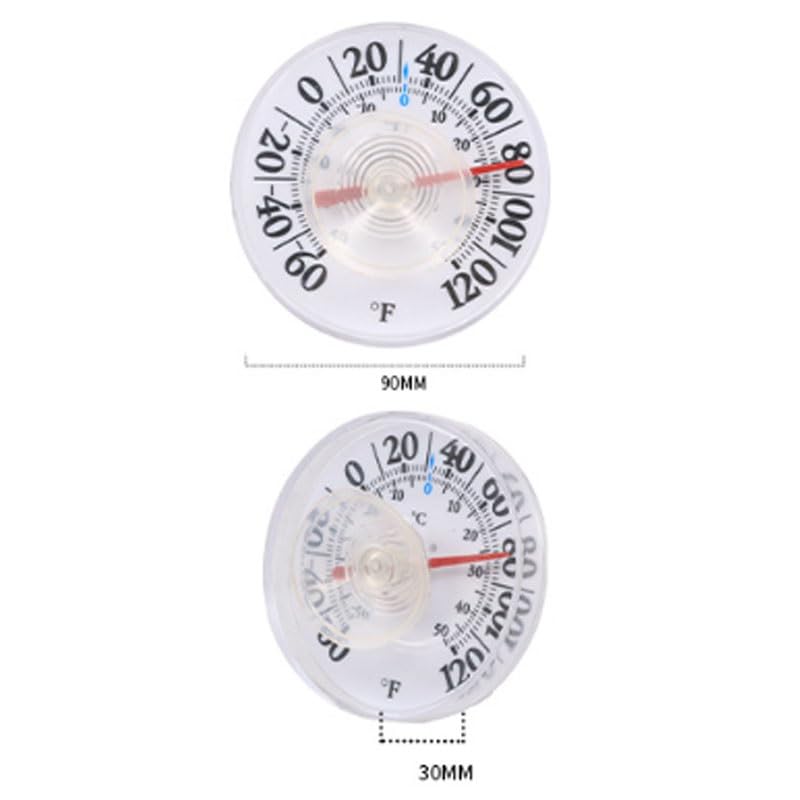 Outdoor Thermometer Temperature Measuring Sticker Wall Mounted Gauge