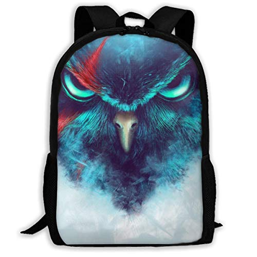 Mochila Temible De Búho Tela Ligera Fieltro Moda Mochilas Escolares Viaje Y Camping