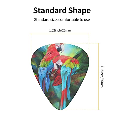 Ensemble de 12 médiators de guitare perroquets bicolores pour guitare acoustique, guitare électrique, contrebasse… - Les Beatles, Paul McCartney, John Lennon, RIngo Starr, George Harrison Ensemble de 12 médiators de guitare perroquets bicolores pour guitare acoustique, guitare électrique, contrebasse… – Image 5