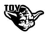 Toyoda Toy Yoda Funny LLI | Decal Vinyl Sticker | Cars Trucks Laptop | Black | 5.5 x 3.6 in | LLI1881