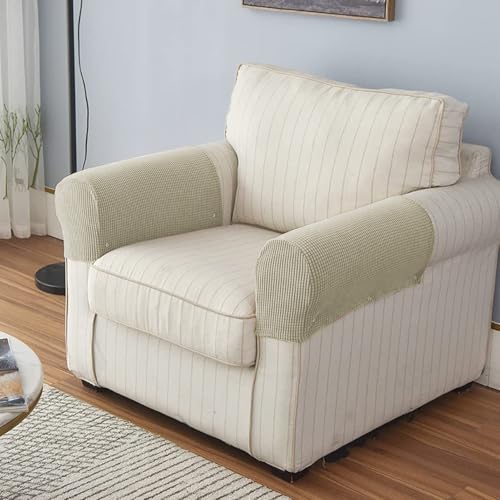 Brazos de sofá elásticos Mimoqk protectores de sillones lavables 4