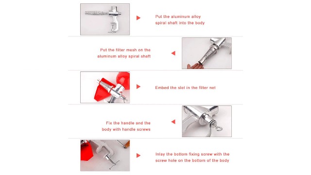 Presse-agrumes Manuel Filtre Inox Ejoyous Presse-agrumes Manuel De Tomates En Alliage D Presse-tomates Manuel Alliage Aluminium