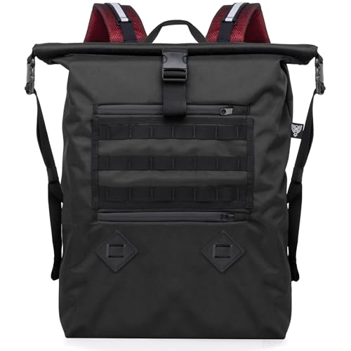 Xtreme Sight Line ~ AQUA RT ~ Large Water-Proof Faraday Backpack for Laptops, Tablets, and Mid-Size Electronics ~ Tracking/Hacking Defense ~ Red