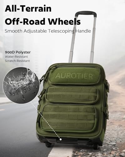 AUROTIER Rolling Modular Laptop Backpack