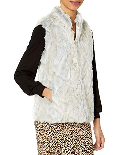 Jack by BB Dakota Junior's in a Furry Faux Fur Vest, Ivory, Medium