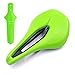 Siodło rowerowe, Siedzenie rowerowe, Szerokie PU Oddychające Miękkie Części Poduszki, Ironman Triathlon Saddle Rowerowe MTB Road Bike Racing Siadles Seat (Color : Green with fenders)