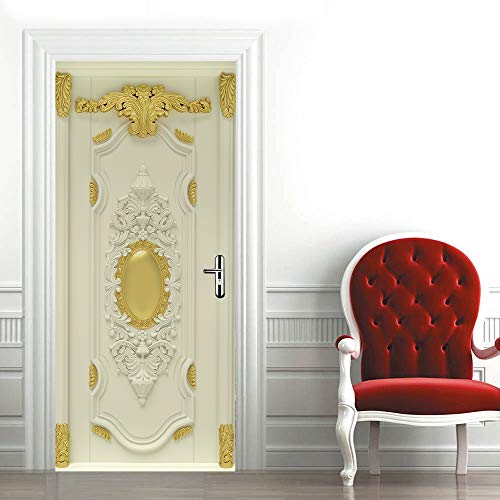 3D Door Wall Sticker Hd Decals Self-Adhesive Mural Scenery Fabric Home Decor Pvc 3D Wallpaper For Doors #TOP6