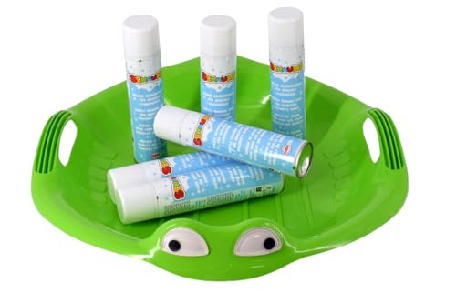 Avantgarde Schaumi – Kreativschaum für Kinder | 1 Dose ca. 1 m³ Volumen | ungiftig, seifenbasiert & leicht zu reinigen | ideal für Kita, Therapie & sensorisches Spielen (6 Dosen + Wanne)