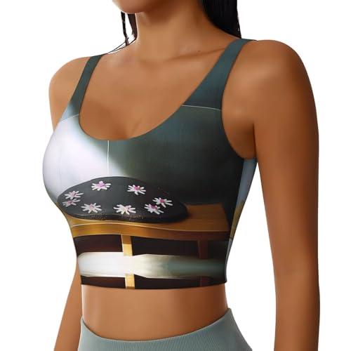 Women Workout Tank Tops Flat shaped stone relief Racerback Going Out Basic Slim with Built-in Bra Fit Yoga Gym Shirts2