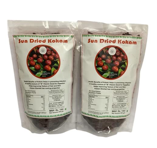 R Agro Sun Dried Natural Kokum Without Added Color 250 Gm x 2 Packs 500 Gm (B0BZCYMXSW) Amazon Price History, Amazon Price Tracker