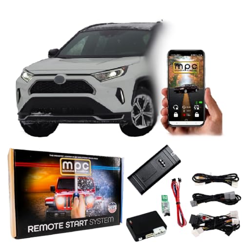 MPC Remote Starter with Smartphone Control Compatible with 2019-2025 Toyota RAV4 |Gas| |H-Key| Smartphone or Factory Key Fob Activated - Firmware Preloaded - USA Tech Support