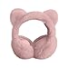Cute Fluffy Cat Ear Earmuffs, Winter Warm Ear Muffs, Thickened Ear Cover Fashion Folding Ear Warmers for Women (Pink)