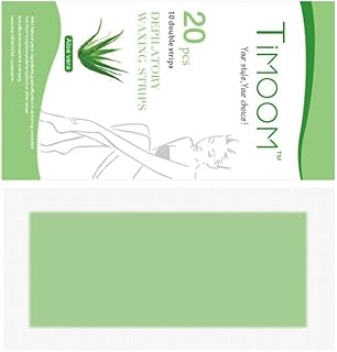 minkissy 20 Peças Tiras De Cera Para Remoção De Pelos Tiras De Cera Não Tecidas Tiras De Cera Facial Tiras De Cera Para Remoção De Pelos Papel Descartável Para Remoção De Pelos Tira